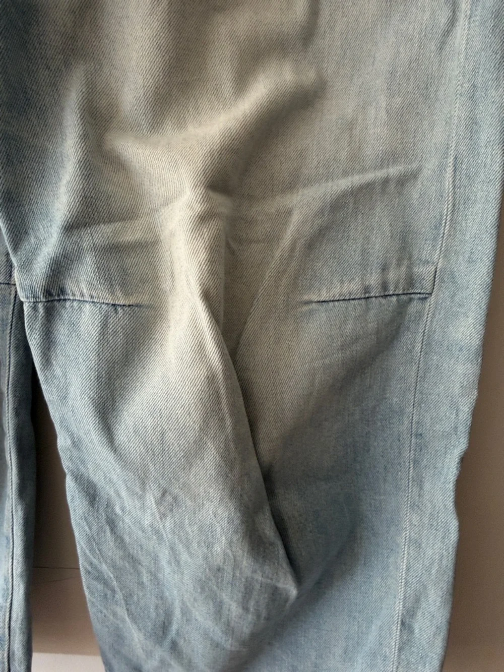 R13 Wide Leg Distressed Summer Weight Jeans - Picture 5 of 6